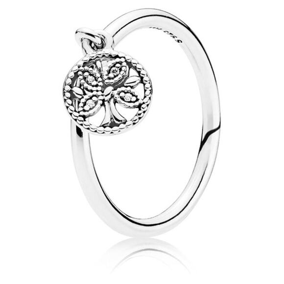 Pandora “Tree of Life” Dangle Ring – Sterling Silver – Size 50 – NWOB - Picture 5 of 5